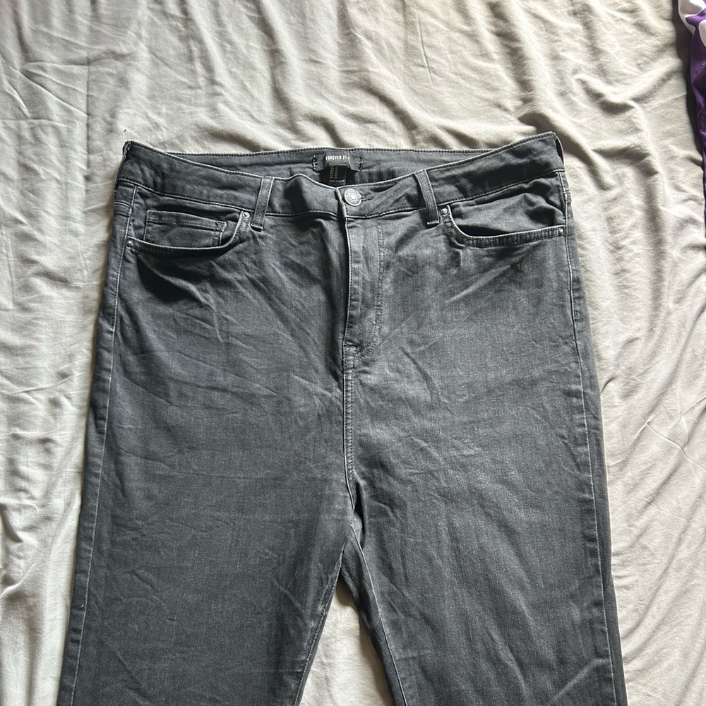 Plus Forever 21 Black Faded Jeans